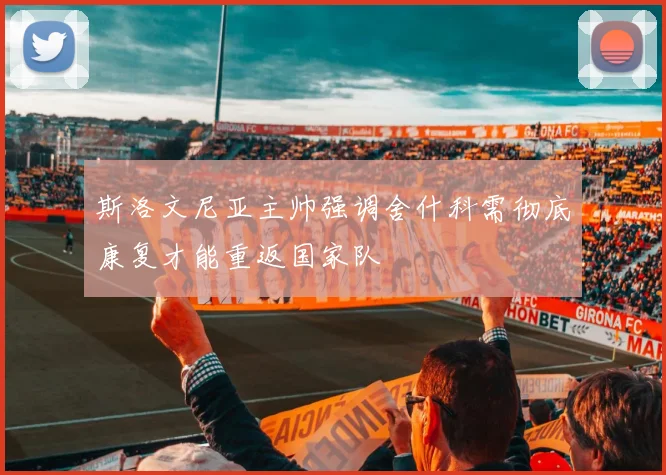 斯洛文尼亚主帅强调舍什科需彻底康复才能重返国家队